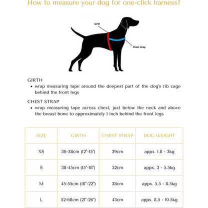 Harnais pour chien à clipser rose pied-de-poule Princesse