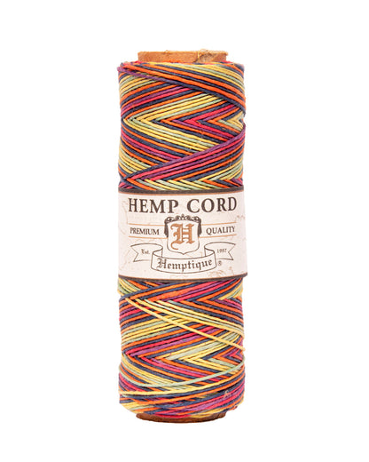 Bobines de ficelle de chanvre panachée Hemptique #10, 25 g