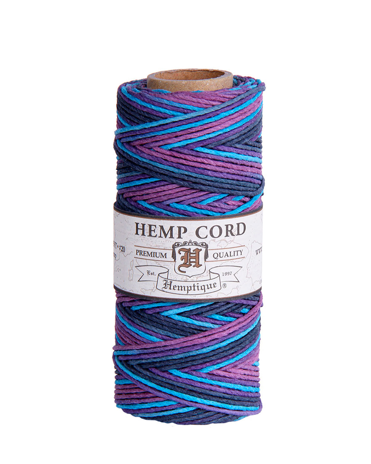 Bobines de ficelle de chanvre panaché Hemptique #20, 50 g