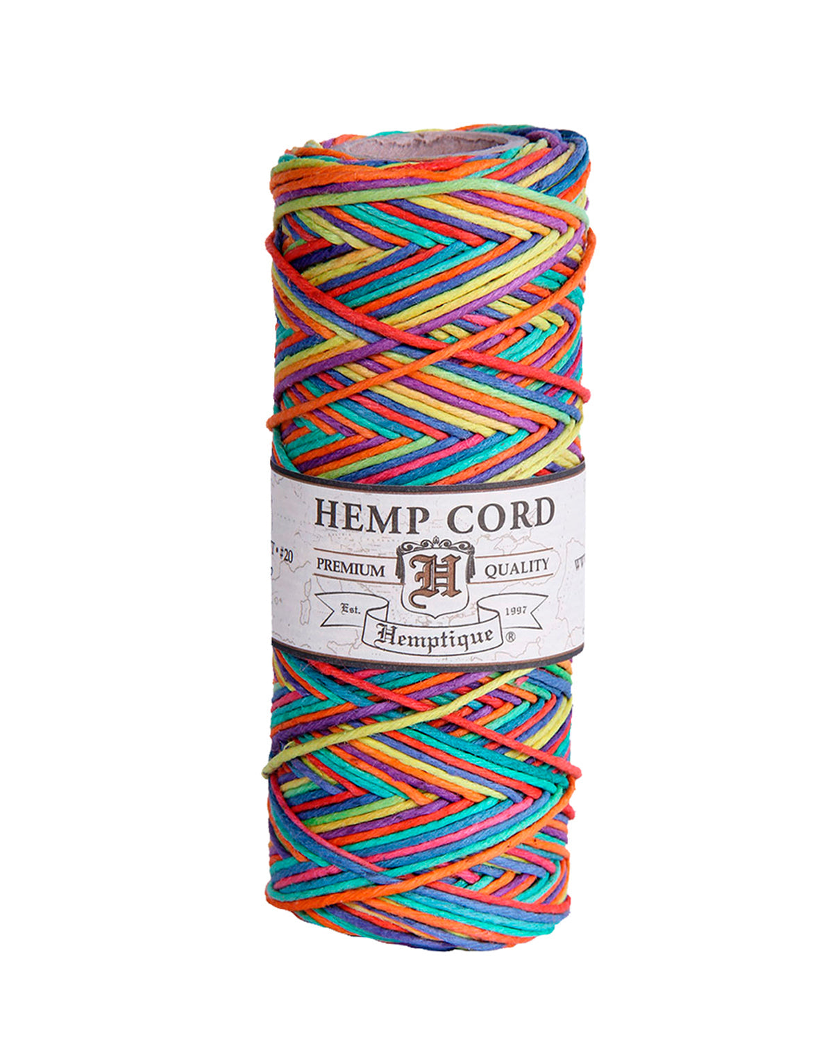 Bobines de ficelle de chanvre panaché Hemptique #20, 50 g