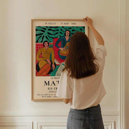 Henri Matisse - La Musique | Famous Painting Exhibition Poster (available handframed or unframed)