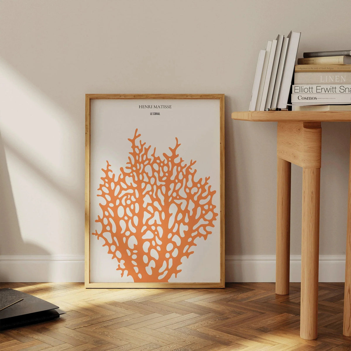Henri Matisse - Le Corail | Affiche d'exposition en orange (disponible encadrée à la main ou sans cadre)