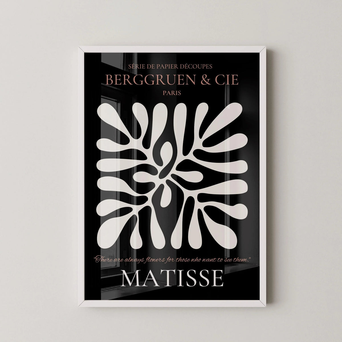 Henri Matisse Leaf Print: Black & Brown Exhibition Poster, Fine Art Giclee