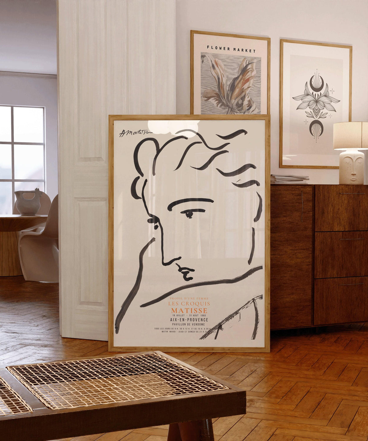 Henri Matisse - Profile of a Woman | Famous Sketch Art (available handframed or unframed)