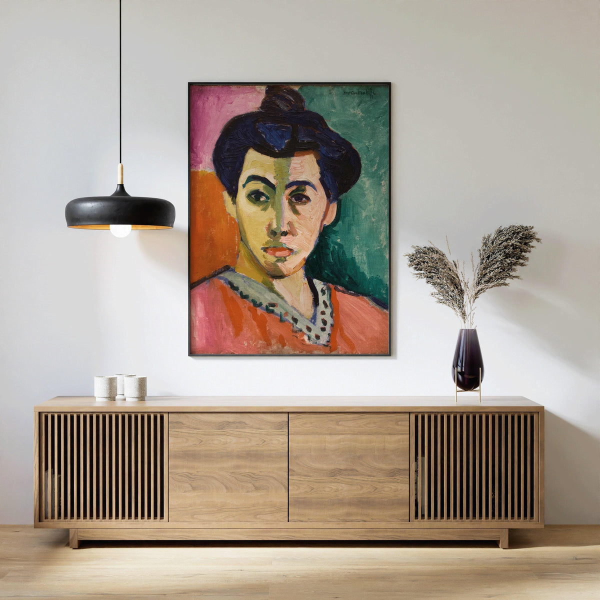 Henri Matisse - La Raie verte | Célèbre œuvre d'art Madame Matisse (disponible encadrée à la main ou non encadrée)