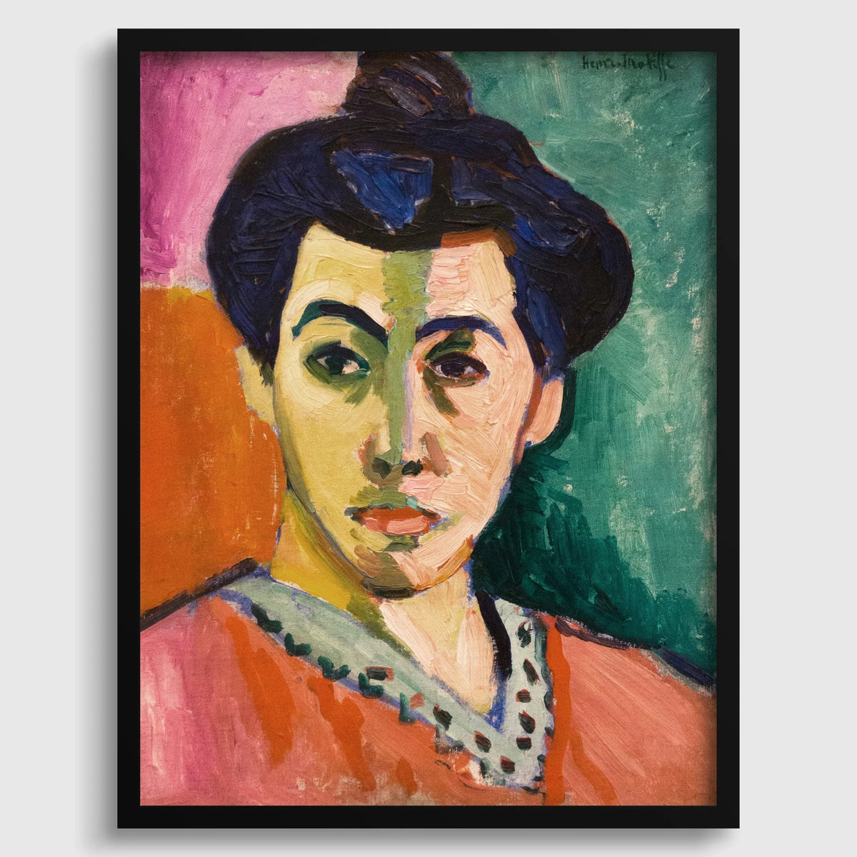 Henri Matisse - La Raie verte | Célèbre œuvre d'art Madame Matisse (disponible encadrée à la main ou non encadrée)
