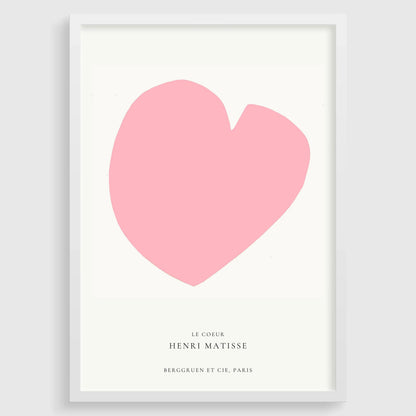 Henri Matisse 'The Heart' Giclee Art Print: Mid-Century Modern Pink