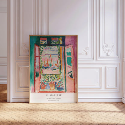 Henri Matisse - The Open Window Collioure | Famous Painting (available handframed or unframed)