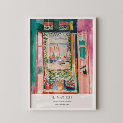 Henri Matisse - The Open Window Collioure | Famous Painting (available handframed or unframed)