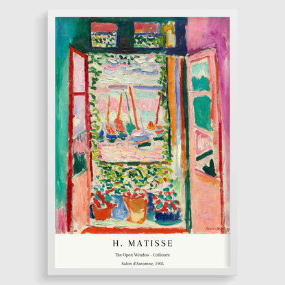 Henri Matisse - The Open Window Collioure | Famous Painting (available handframed or unframed)
