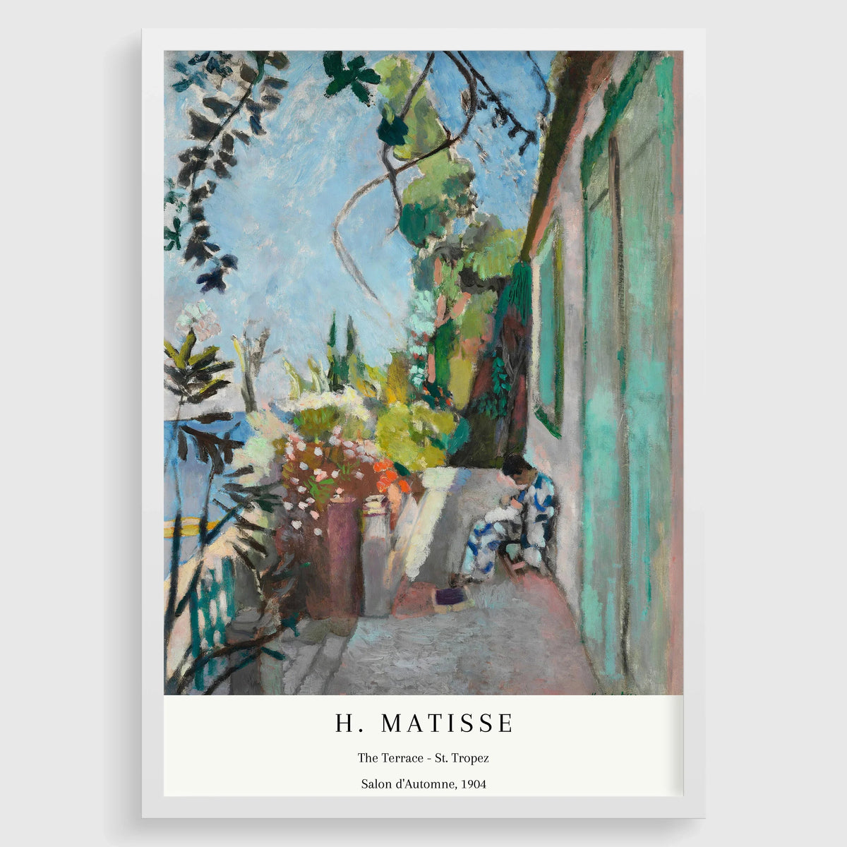 Henri Matisse - The Terrace St. Tropez | Famous Painting (available handframed or unframed)