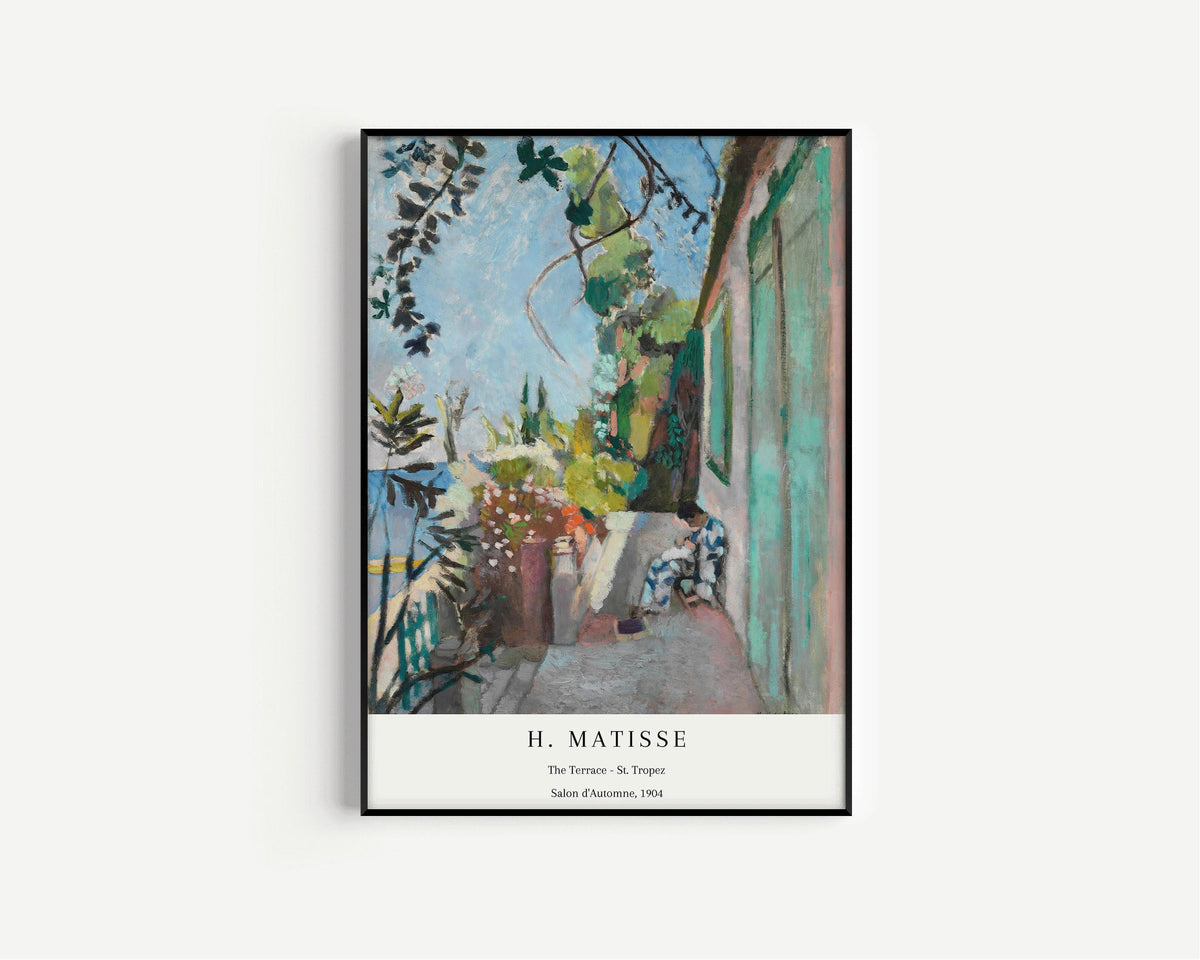 Henri Matisse - The Terrace St. Tropez | Famous Painting (available handframed or unframed)