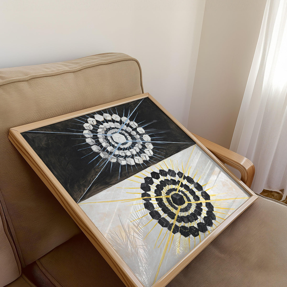 Hilma Af Klint STATEMENT TRIO Art | Abstract Vintage Art available framed 1x1