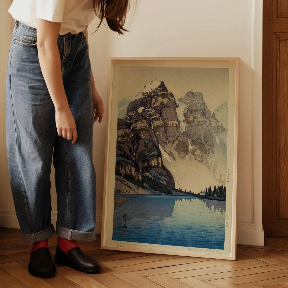 Hiroshi Yoshida Moraine Lake Giclee Print: Vintage Japanese Woodblock Art