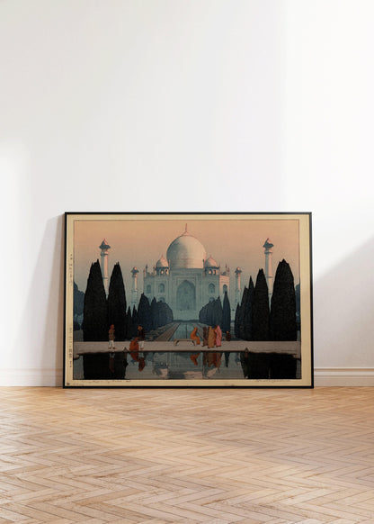 Hiroshi Yoshida Taj Mahal Print: Vintage Japanese Woodblock Art