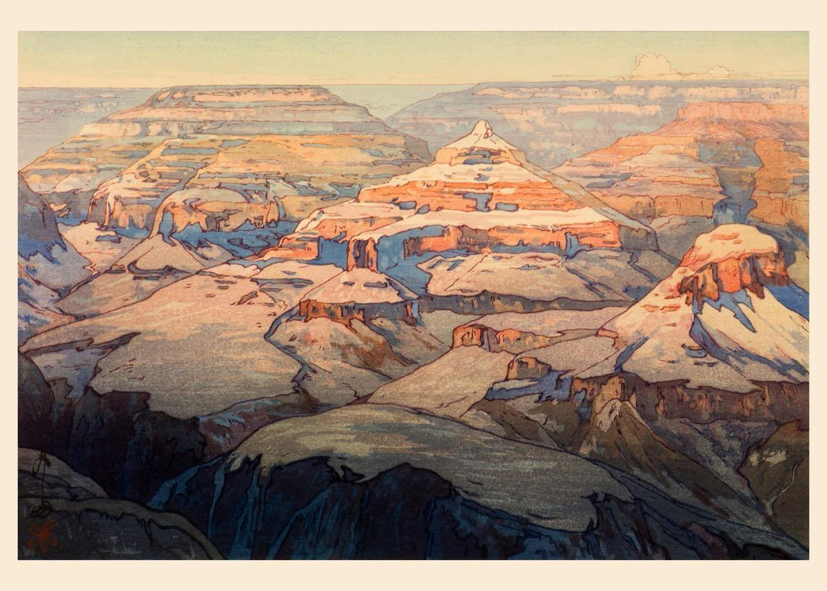 Hiroshi Yoshida - The Grand Canyon Giclee Print: Vintage Japanese Woodblock Art