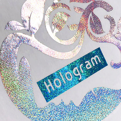 XVINYL Holographic Sparkle HTV – Vinyle de transfert thermique (rond multicolore), 30,5 x 25,4 cm, 5 feuilles