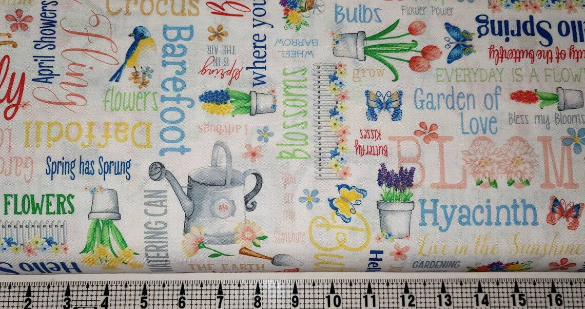 Bunnies & Blossoms - Jardin printanier blanc