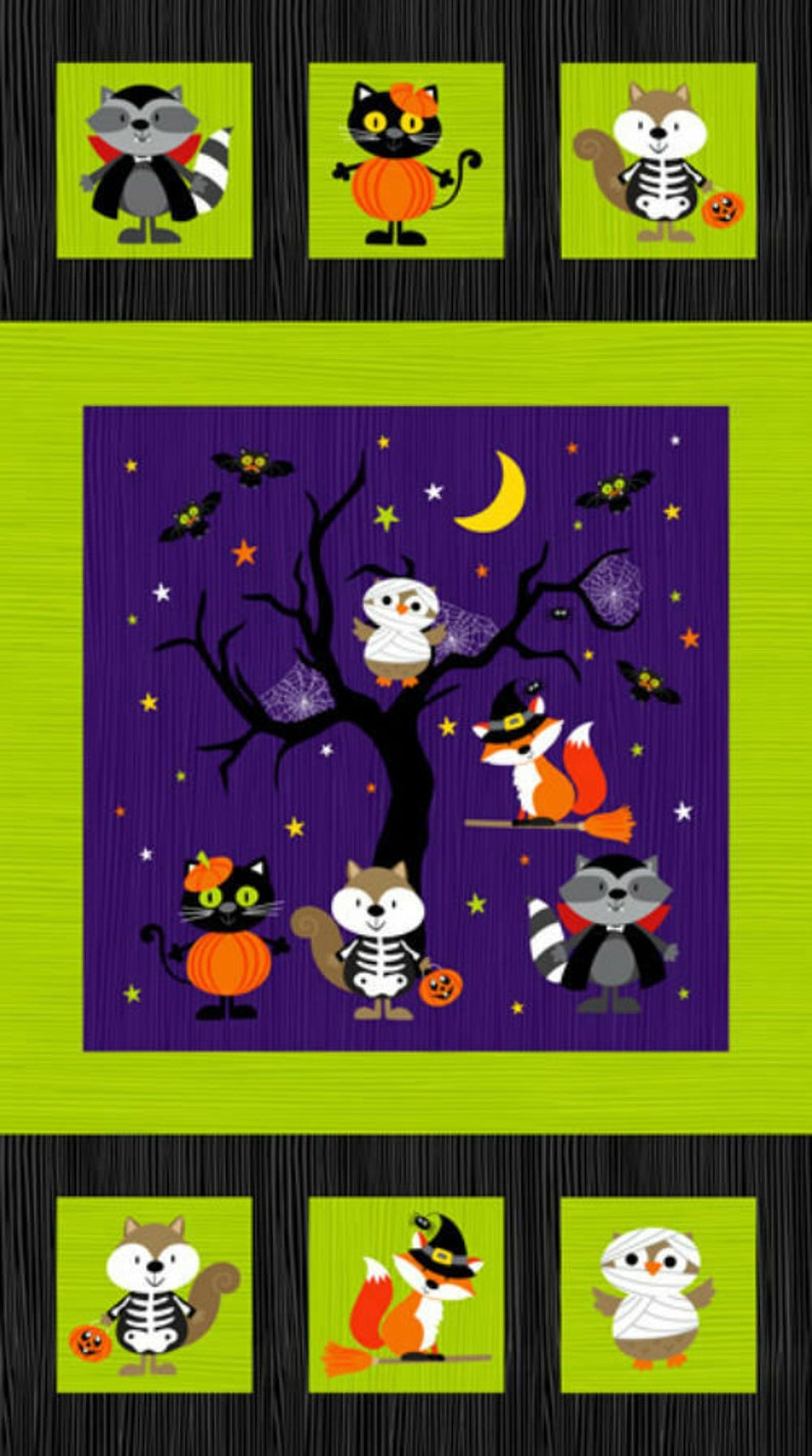 Northcott - Deborah Edwards - Halloween Woodland Haunt - Panneau