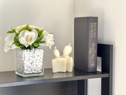 Ensemble de bougies de soja faites à la main pour couple | Décoration romantique