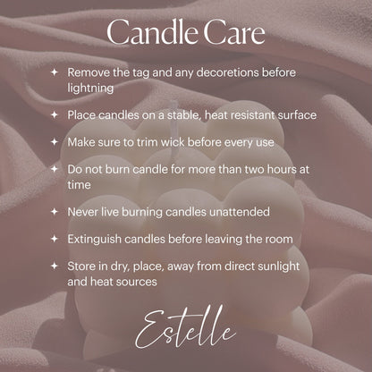 Large Knitted Soy Candle: Twisted Rope Coffee Table Decor