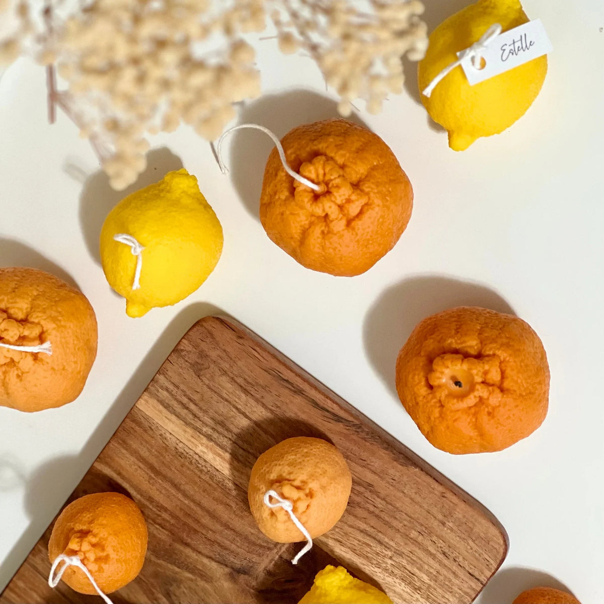 Orange Shaped Candle