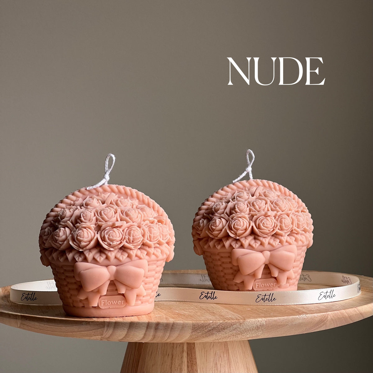 Bougie Fleurie au Soja | Décoration Sculpturale