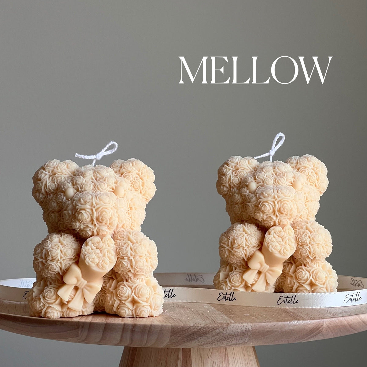 Teddy Bear Soy Wax Candle: Sculptural Bouquet Candle