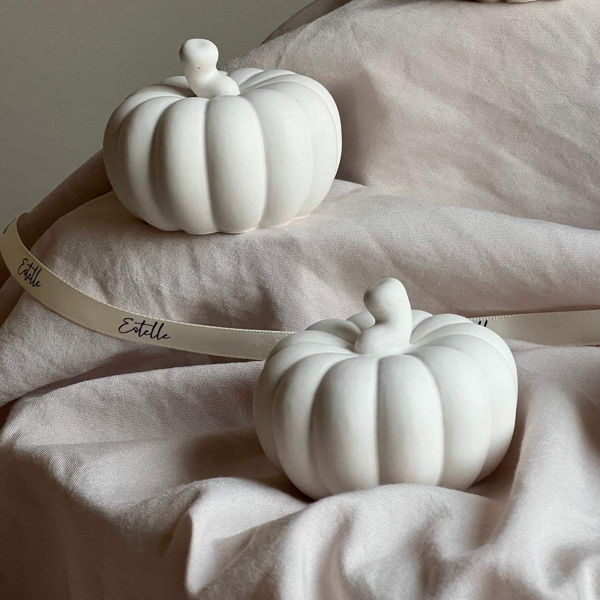 Décoration citrouille faite main en Jesmonite | Décoration d'automne