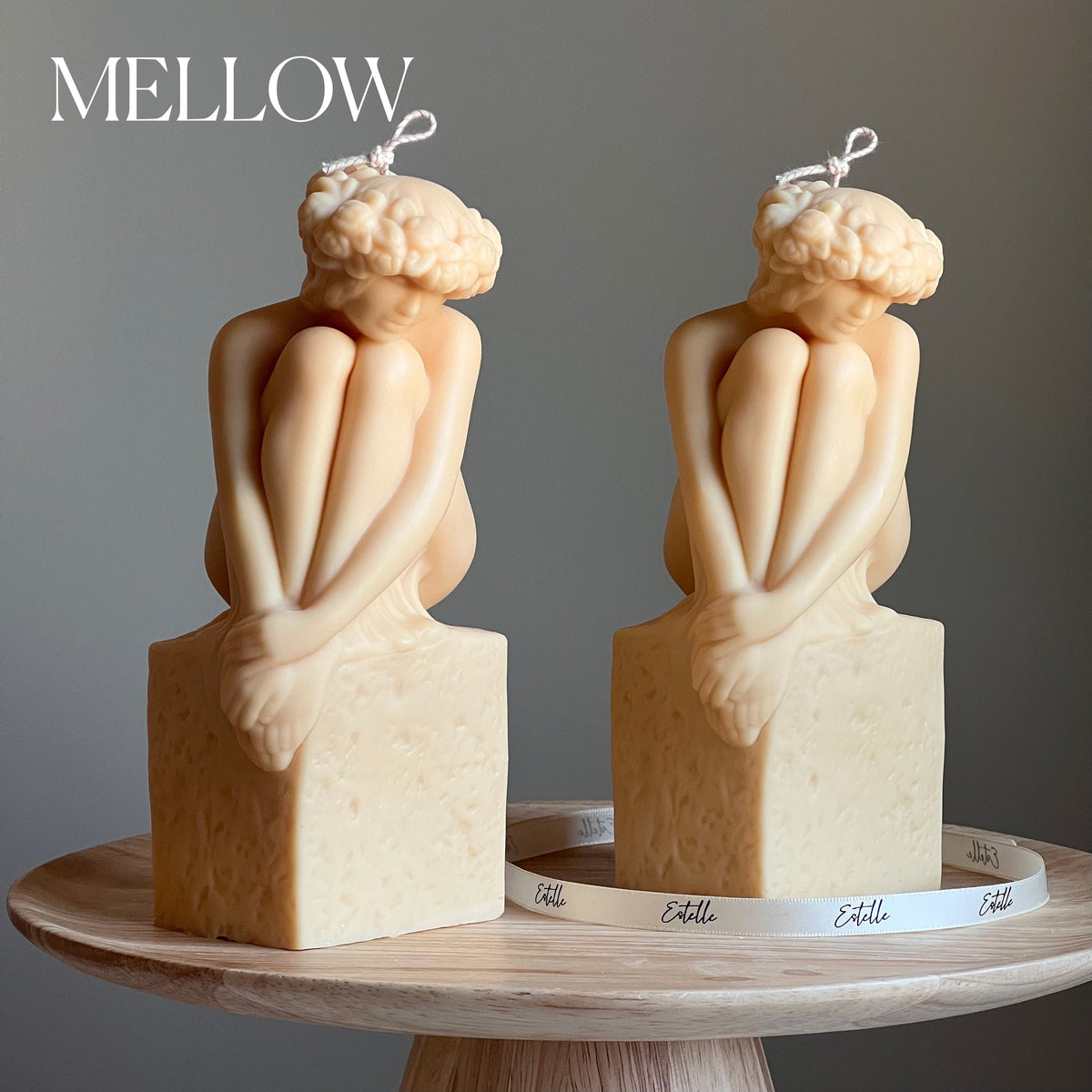 Bougie buste de femme sculpturale | Bougie statue en cire de soja