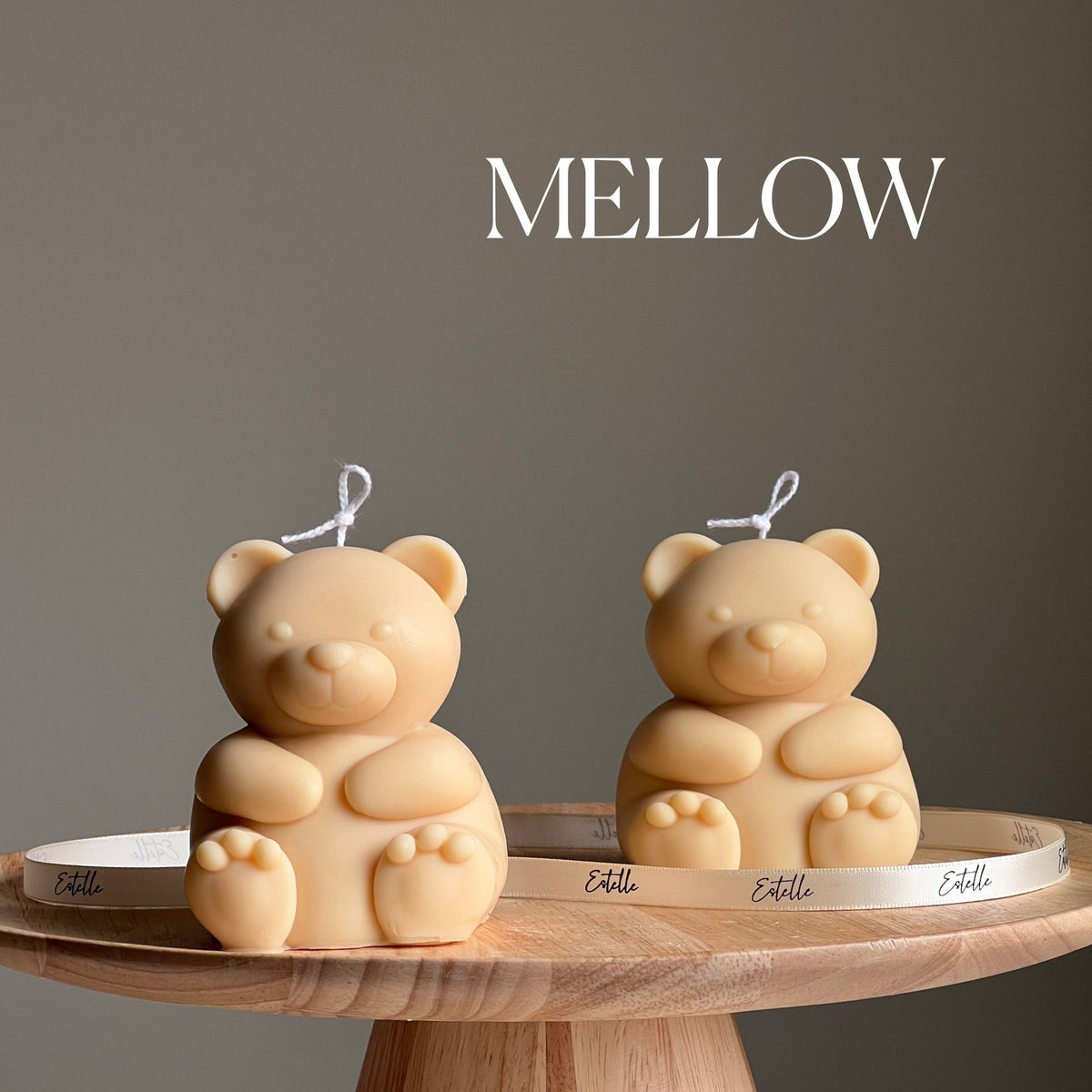 Grande Bougie Ours en Soja : Décoration Sculpturale, Parfum Personnalisé