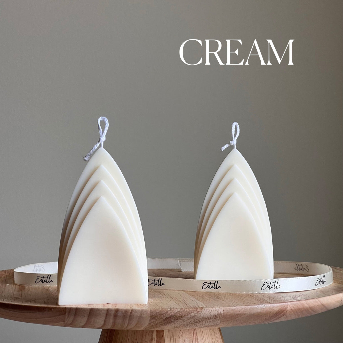 Skyscraper Candle: Geometric Pillar, Minimalist Home Decor, Vegan
