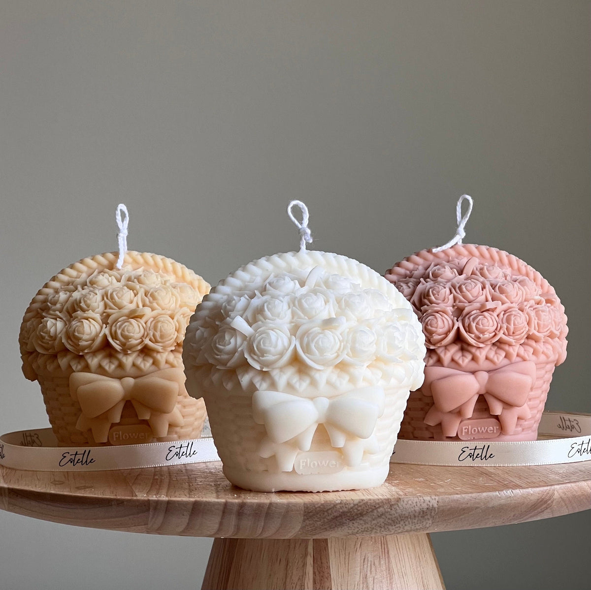 Bougie Fleurie au Soja | Décoration Sculpturale