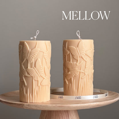 Butterfly Soy Pillar Candle | Sculptural Home Decor