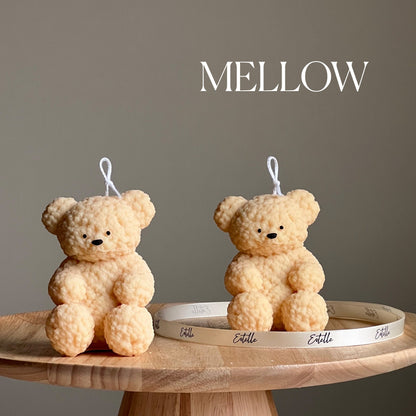 Fluffy Bear Soy Wax Candle | Handmade Home Decor