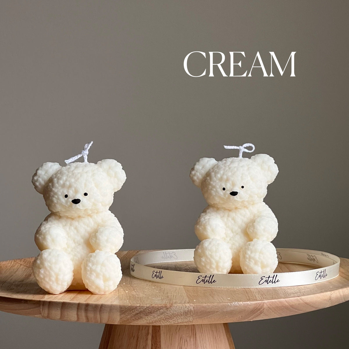 Fluffy Bear Soy Wax Candle | Handmade Home Decor