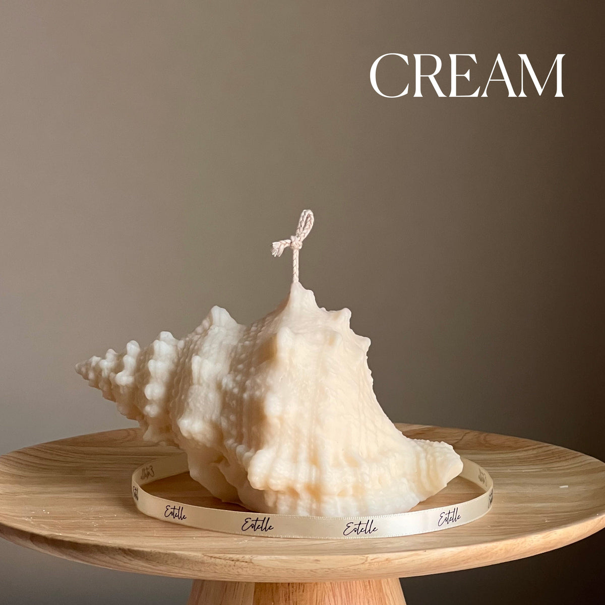 Large Seashell Soy Wax Candle: Unique Home Decor