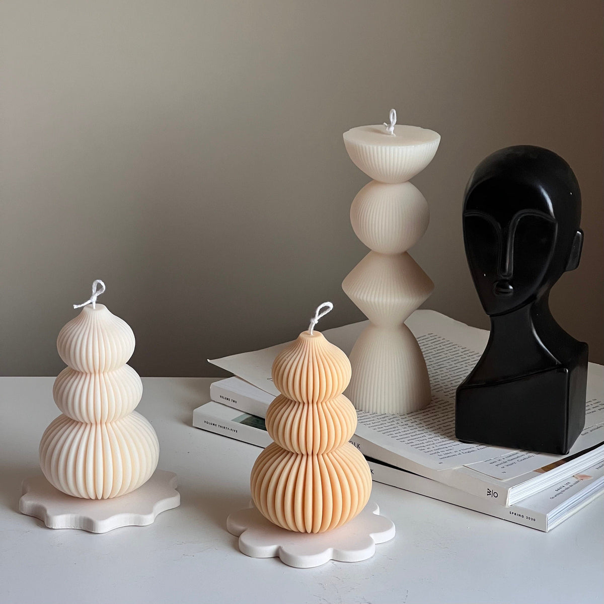 Vide-poches en Jesmonite de forme spéciale : Décoration scandinave