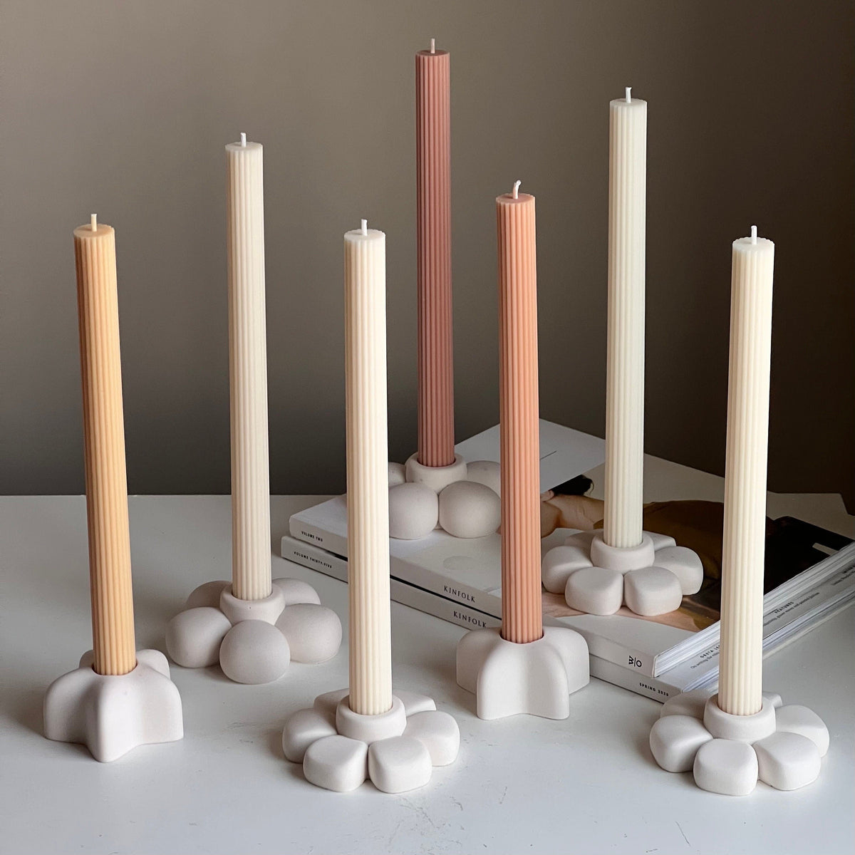 Porte-bougie étoile en Jésmonite : Décoration de table minimaliste