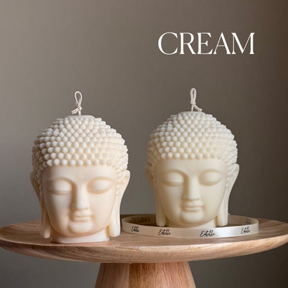 Buddha Bust Candle | Sculptural Soy Wax Statue