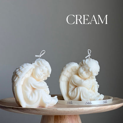 Sculptural Angel Soy Wax Candle | Home Decor