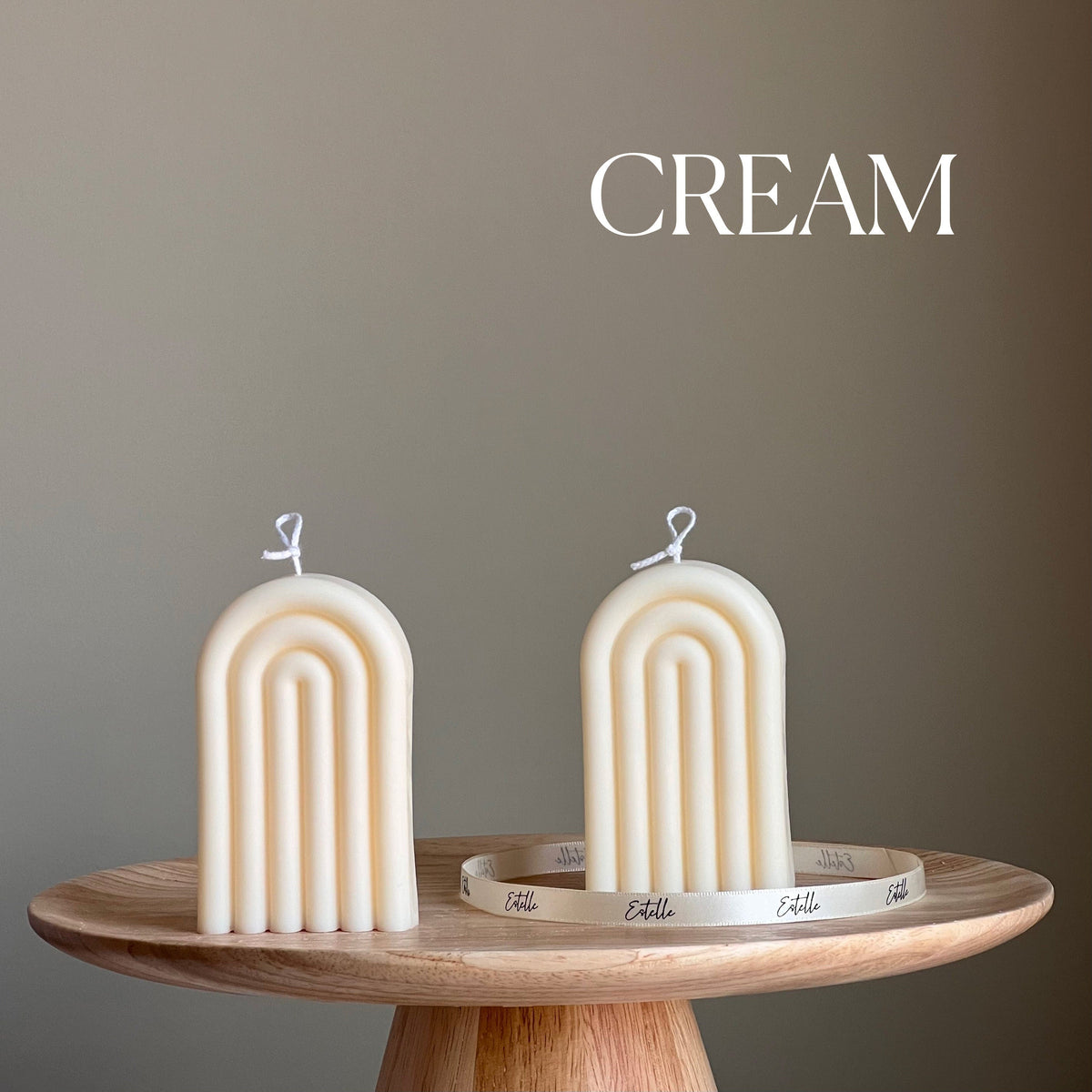 Hand Poured Rainbow Soy Wax Candle: Sculptural Home Decor