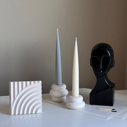 Plateau à bibelots géométrique en Jesmonite : Décoration scandinave