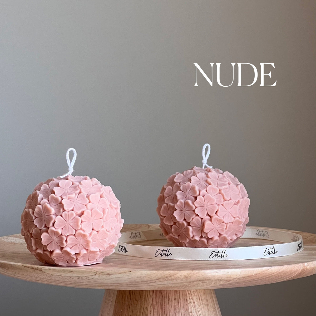 Bougie en cire de soja Clover Ball : Bougie décorative faite main