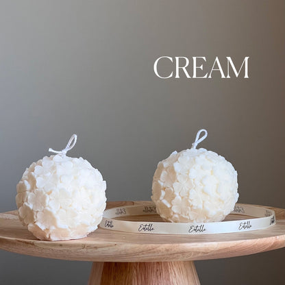 Bougie en cire de soja Clover Ball : Bougie décorative faite main