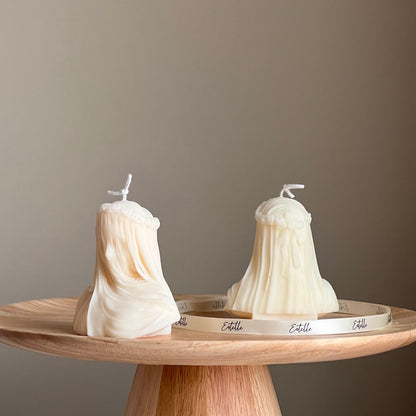 Blinded Lady Soy Wax Candle | Handmade Torso Female Candle