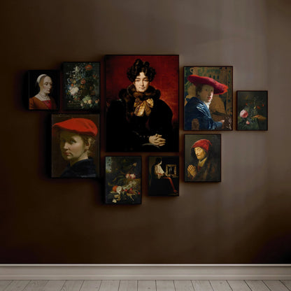 Dark Academia Art Print: Ghirlandaio Portrait, Museum Quality