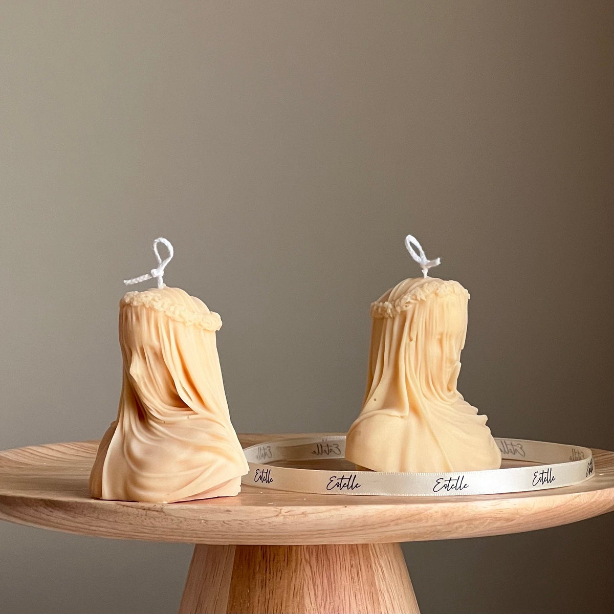 Blinded Lady Soy Wax Candle | Handmade Torso Female Candle