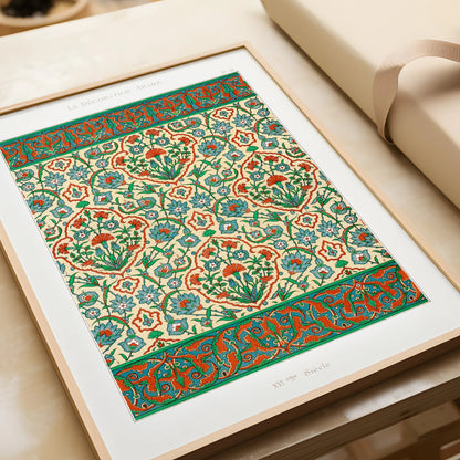 Vintage Arabian Pattern Print Set: Museum Quality Wall Art