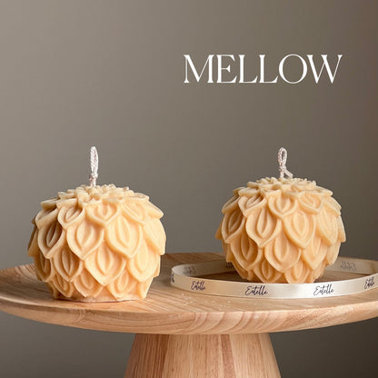 Lotus Flower Soy Wax Candle: Handmade Decorative Candle